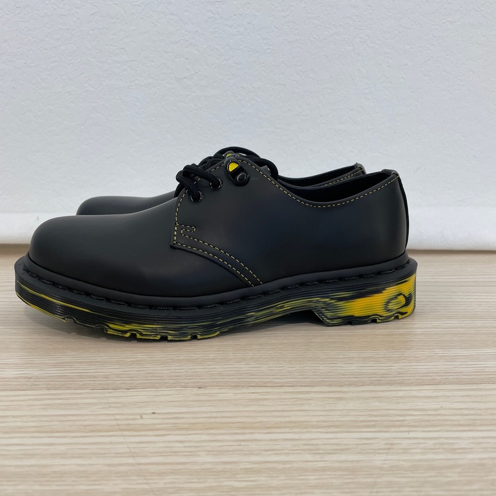 Dr. Martens 1461‎ Marbled Sole Black Leather Oxford Shoes Women's Size 5 (EU 36) - Picture 4 of 9